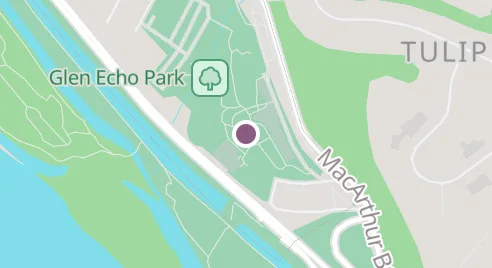 Map showing Adventure Theatre MTC